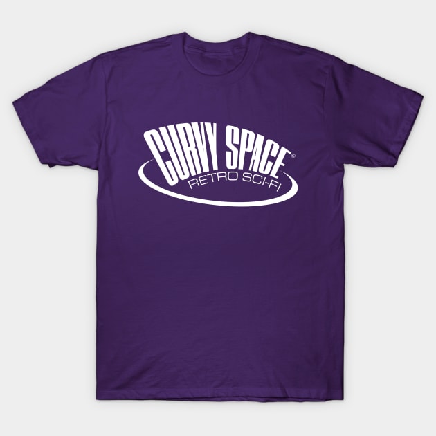 Curvy Space Retro Sci-Fi logo T-Shirt by Curvy Space Retro